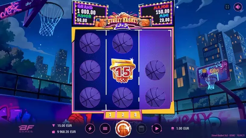 Street Basket 3×3 slot screenshot 4