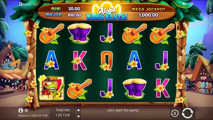 Aloha King Elvis slot screenshot 1