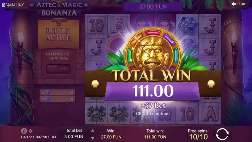 Aztec Magic Bonanza slot screenshot 6