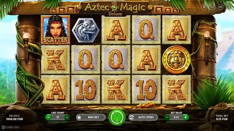 Aztec Magic Deluxe slot screenshot 1