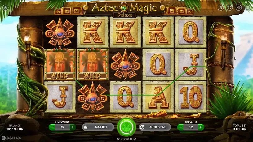 Aztec Magic Deluxe slot screenshot 4