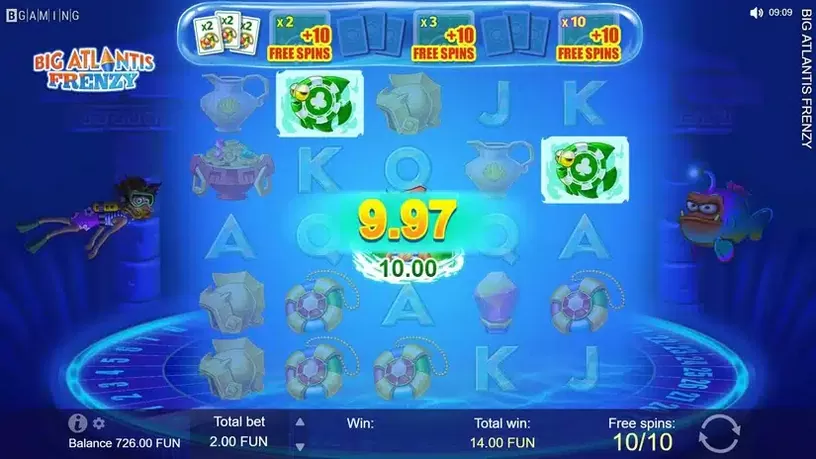 Big Atlantis Frenzy slot screenshot 6