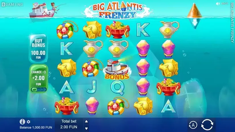 Big Atlantis Frenzy slot screenshot 1