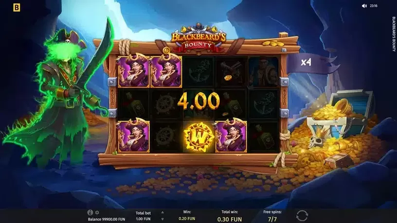 Blackbeard’s Bounty slot screenshot 4