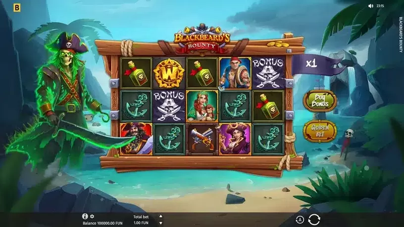 Blackbeard’s Bounty slot screenshot 1