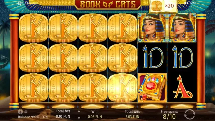 Book Of Cats slot screenshot 6