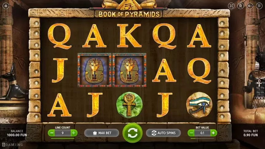 Book Of Pyramids slot screenshot 1