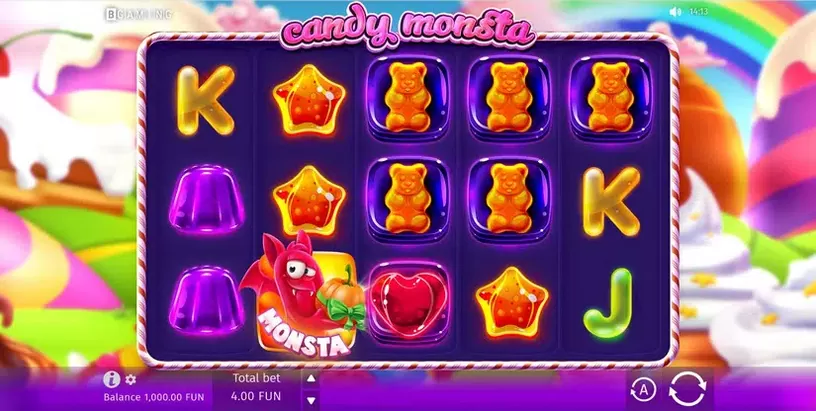 Candy Monsta slot screenshot 1