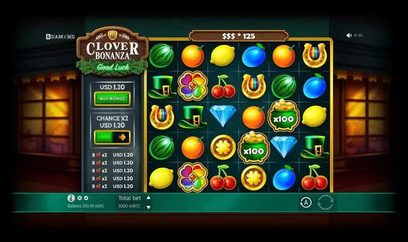 Clover Bonanza slot screenshot 1