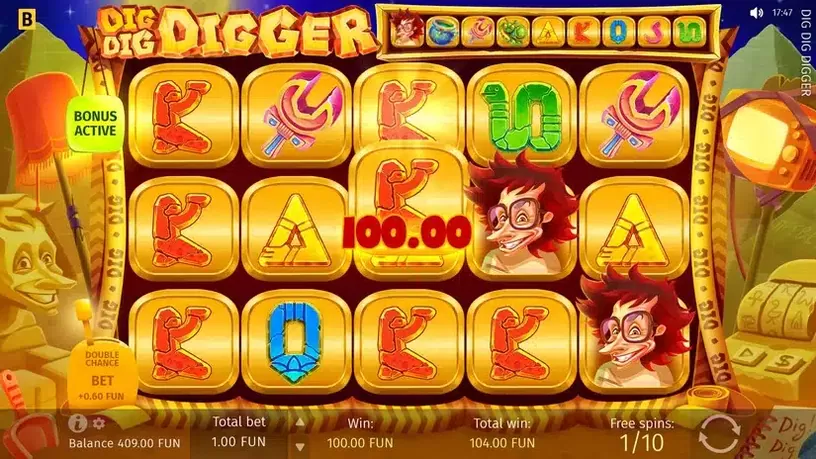Dig Dig Digger slot screenshot 4