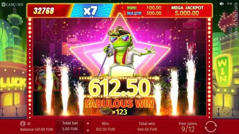 Elvis Frog TRUEWAYS slot screenshot 6