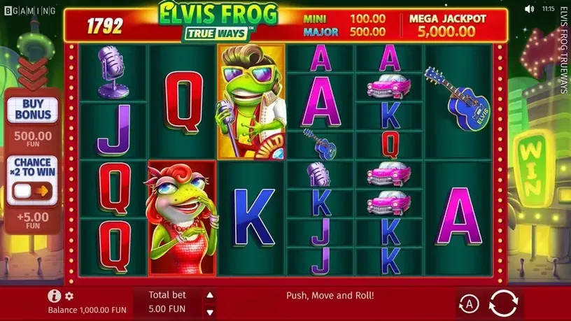 Elvis Frog TRUEWAYS slot screenshot 1