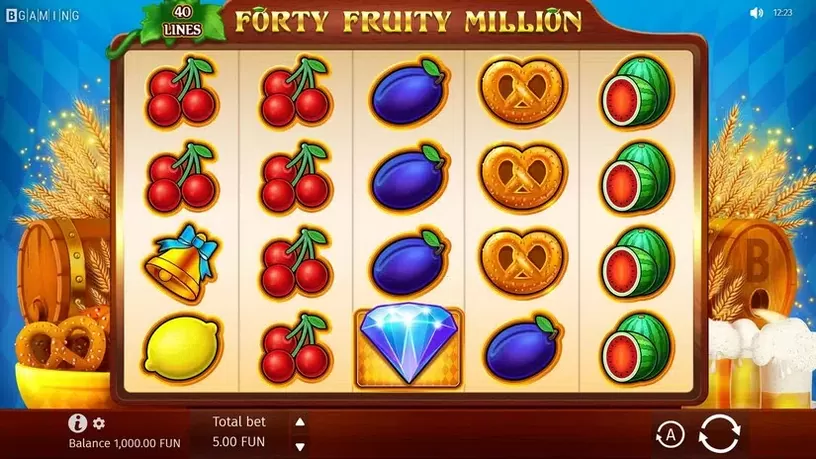 Forty Fruity Million slot screenshot 1