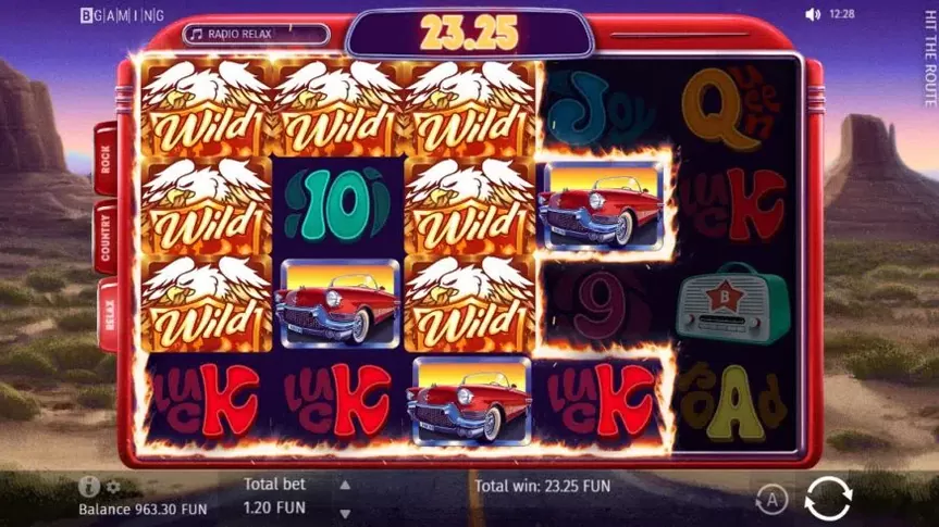 Hit The Route slot screenshot 2