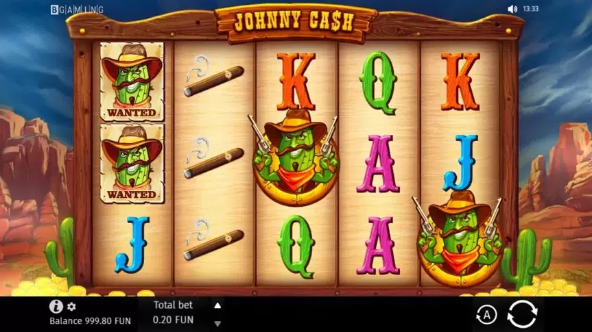 Johnny Cash slot screenshot 1
