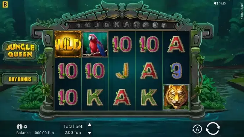 Jungle Queen slot screenshot 1