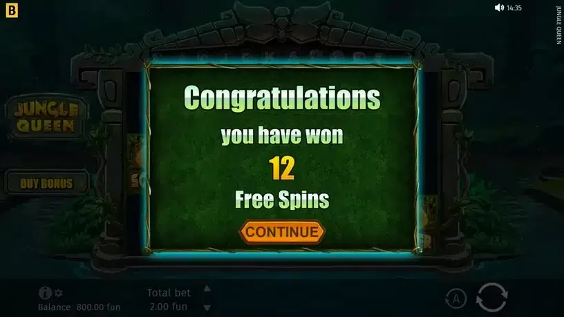 Jungle Queen slot screenshot 3