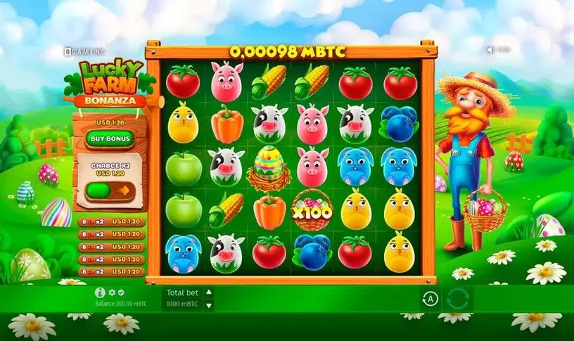 Lucky Farm Bonanza slot screenshot 1