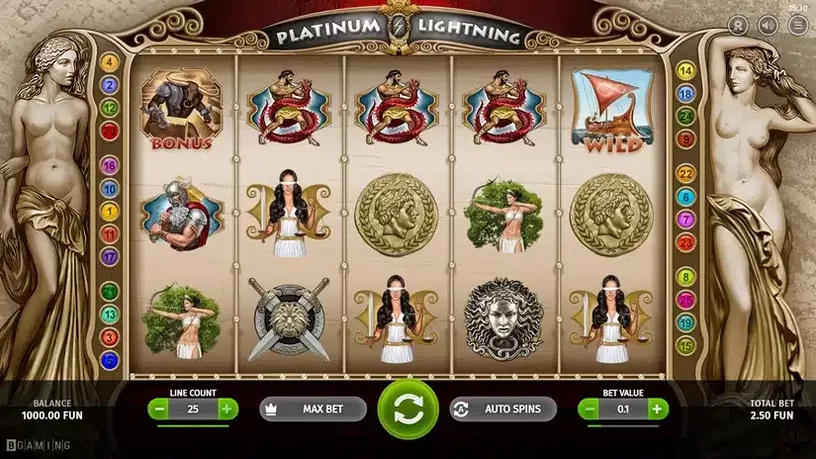 Platinum Lightning slot screenshot 1