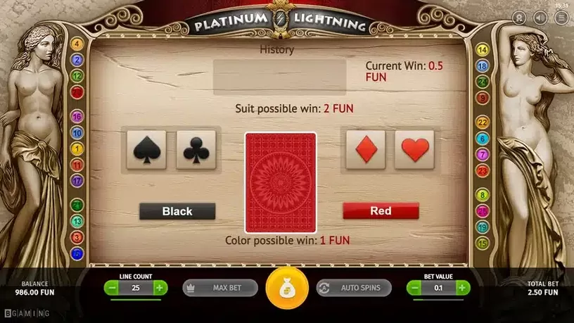 Platinum Lightning slot screenshot 4