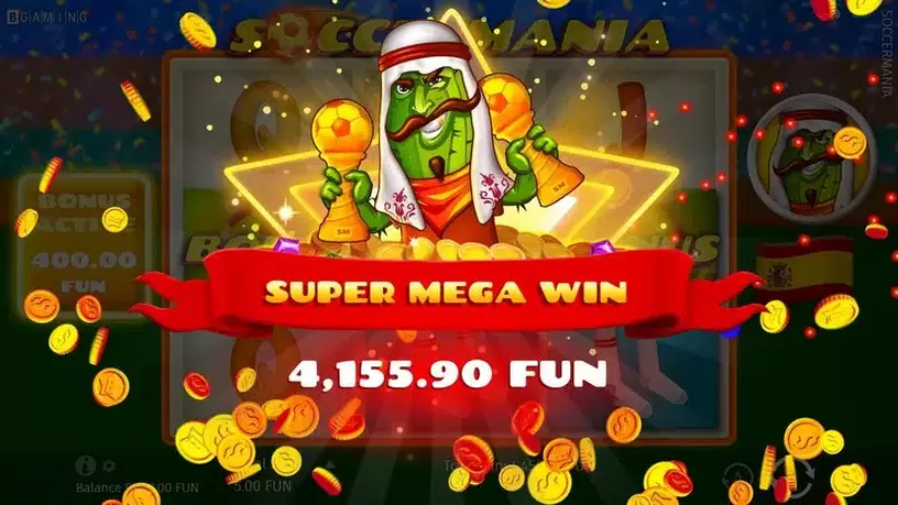 Soccermania slot screenshot 8