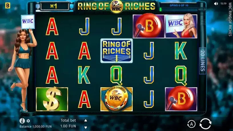 WBC Ring Of Riches slot screenshot 1