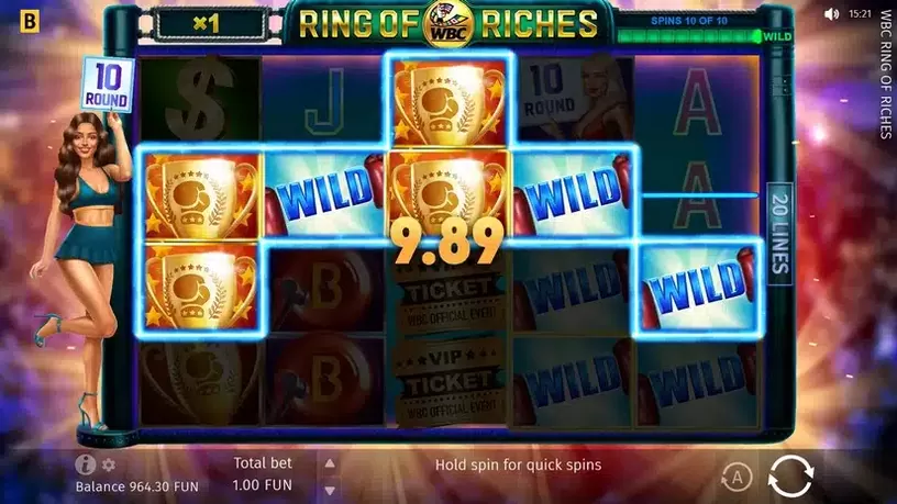 WBC Ring Of Riches slot screenshot 4