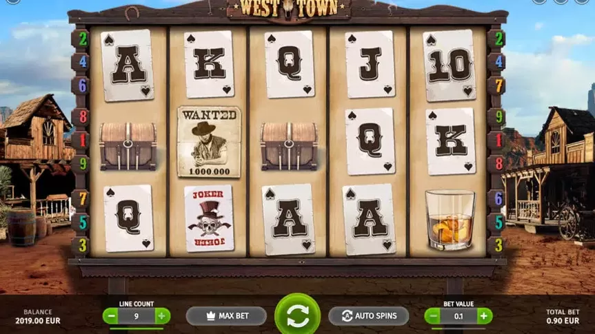 West Town slot screenshot 1