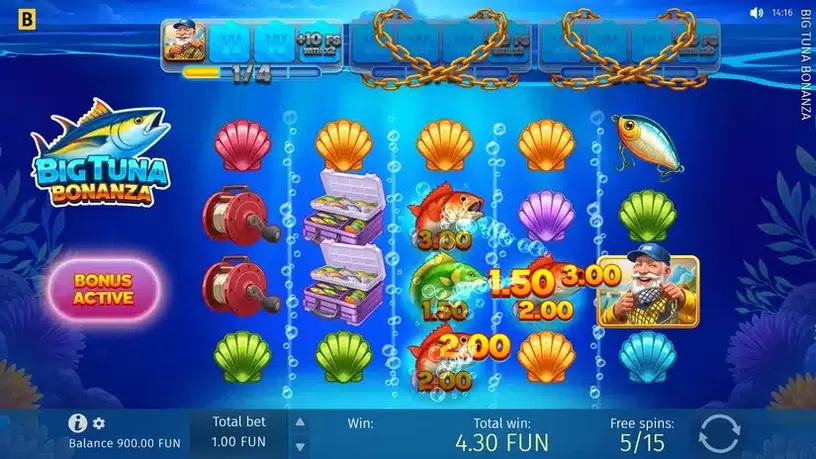 Big Tuna Bonanza slot screenshot 1