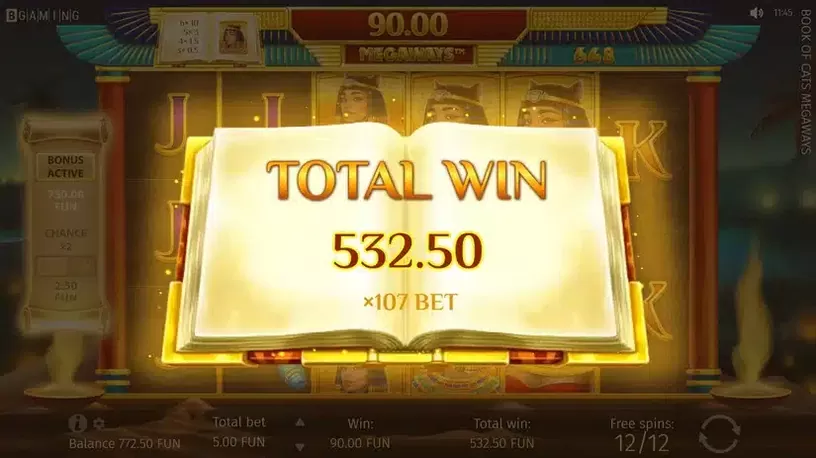 Book of Cats MEGAWAYS slot screenshot 8