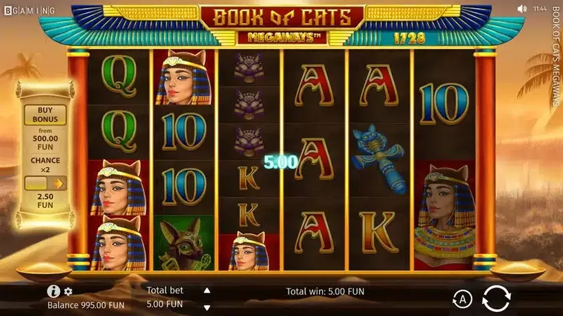Book of Cats MEGAWAYS slot screenshot 1
