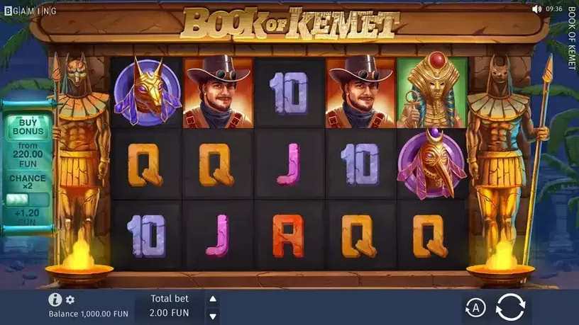Book of Kemet slot screenshot 1