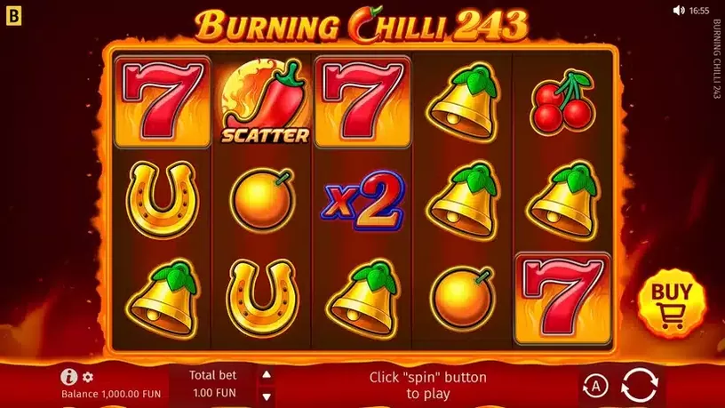 Burning Chilli 243 slot screenshot 1