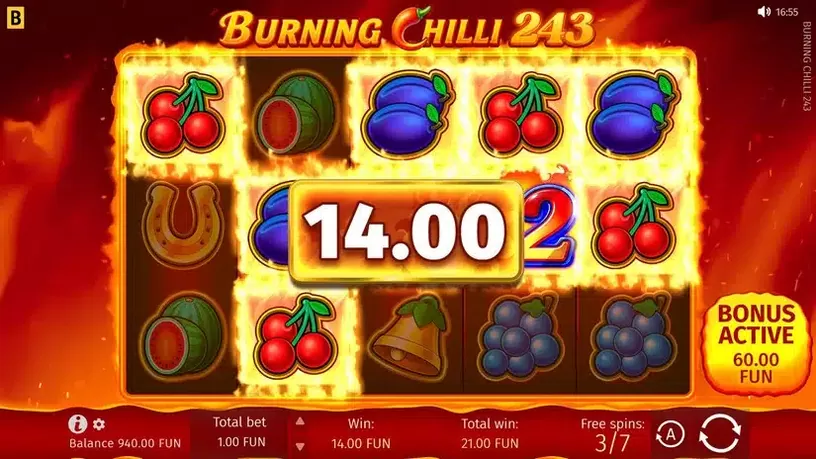 Burning Chilli 243 slot screenshot 4