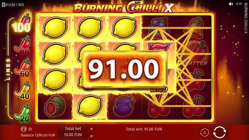 Burning Chilli X slot screenshot 4