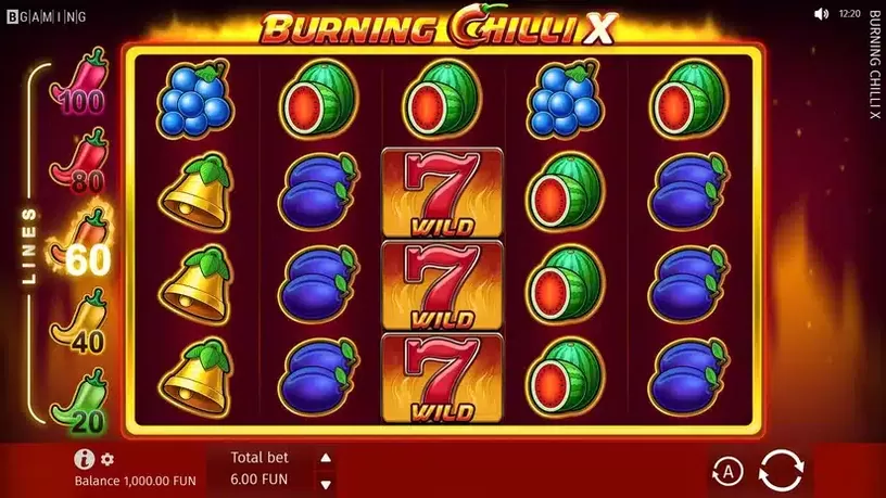 Burning Chilli X slot screenshot 1