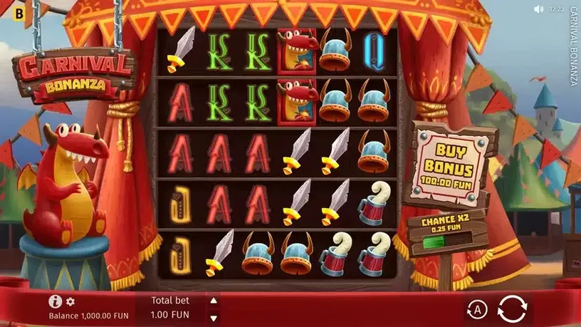 Carnival Bonanza slot screenshot 1