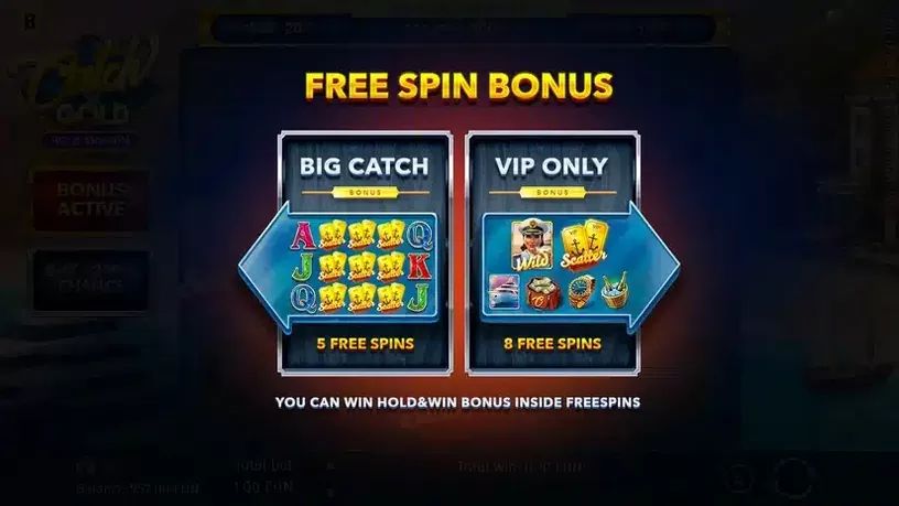 Catch the Gold Hold and Win slot screenshot 3