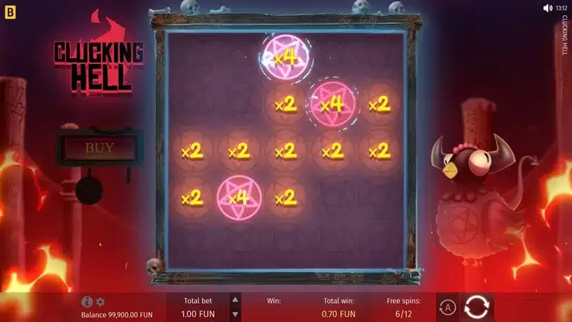 Clucking Hell slot screenshot 4