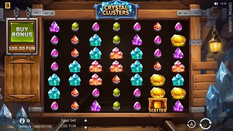 Crystal Clusters slot screenshot 1