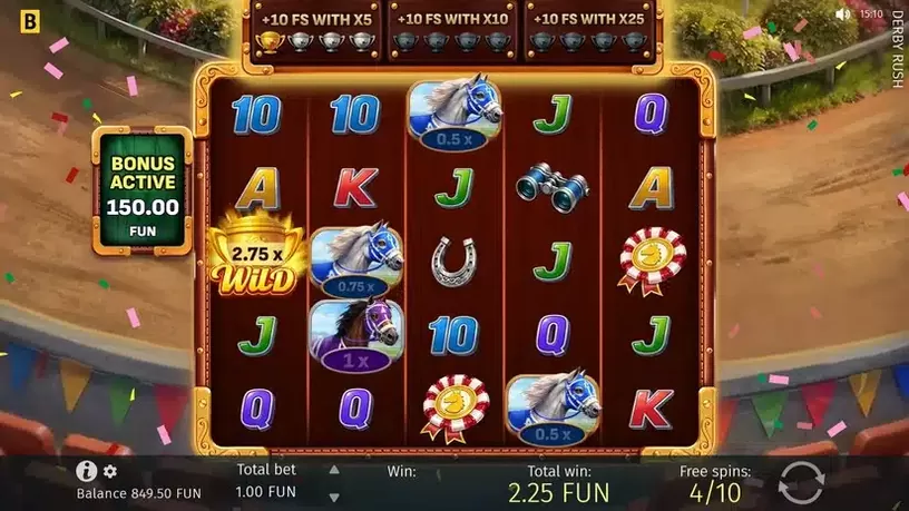 Derby Rush slot screenshot 4