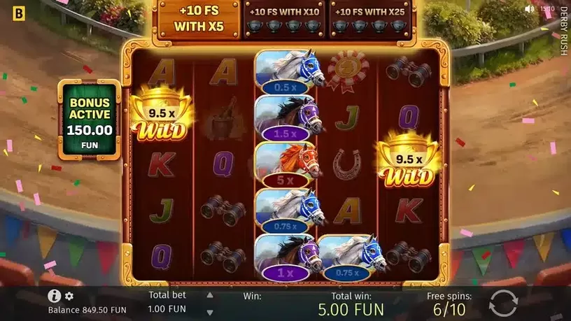Derby Rush slot screenshot 5