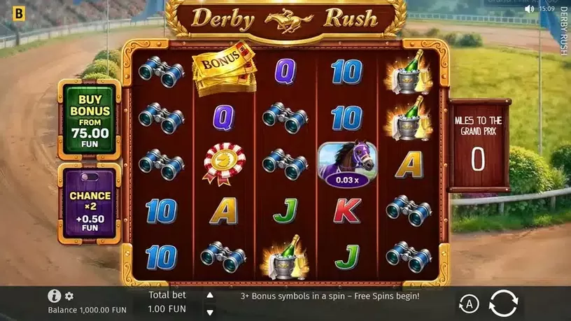 Derby Rush slot screenshot 1