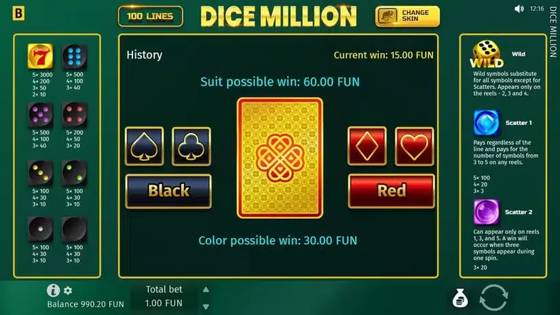 Dice Million slot screenshot 5