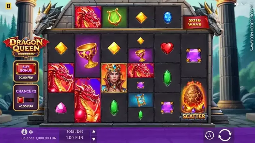 Dragon Queen MEGAWAYS slot screenshot 1