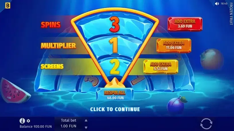 Frozen Fruit slot screenshot 3