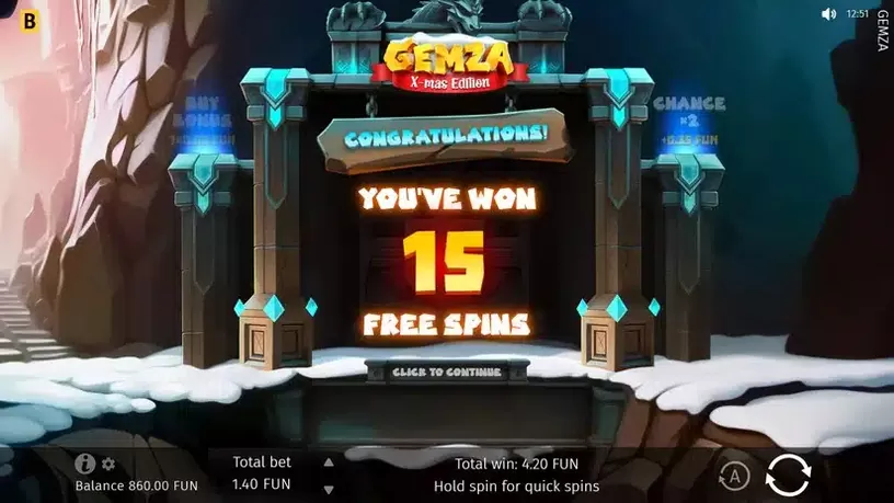 Gemza slot screenshot 3