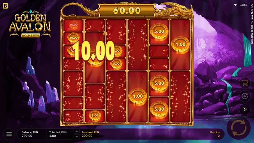 Golden Avalon Hold and Win slot screenshot 3