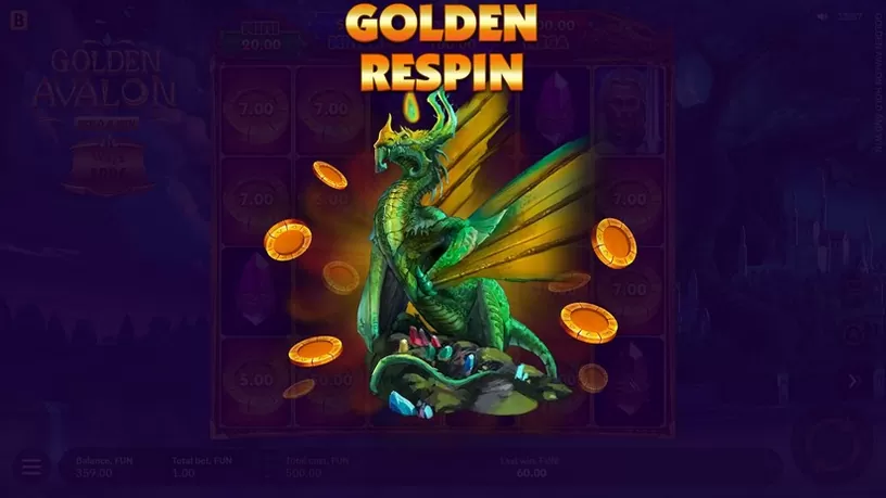 Golden Avalon Hold and Win slot screenshot 4