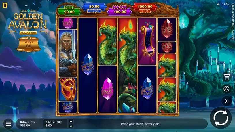 Golden Avalon Hold and Win slot screenshot 1